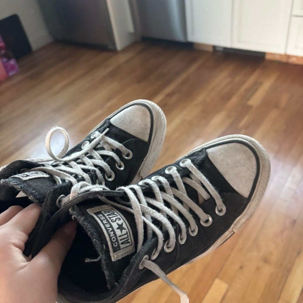Converse Black and White High-Tops